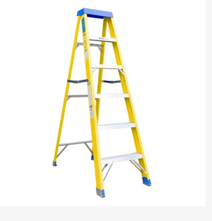 ESCALERA TIJERA FIBRA D/VIDRIO 7P 2.13M S/ACCESO AMERICAN BULL FTS113-7I